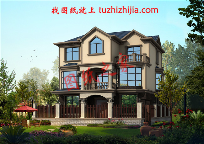 漂亮實(shí)用三層自建別墅設(shè)計(jì)圖紙，超高的性價(jià)比