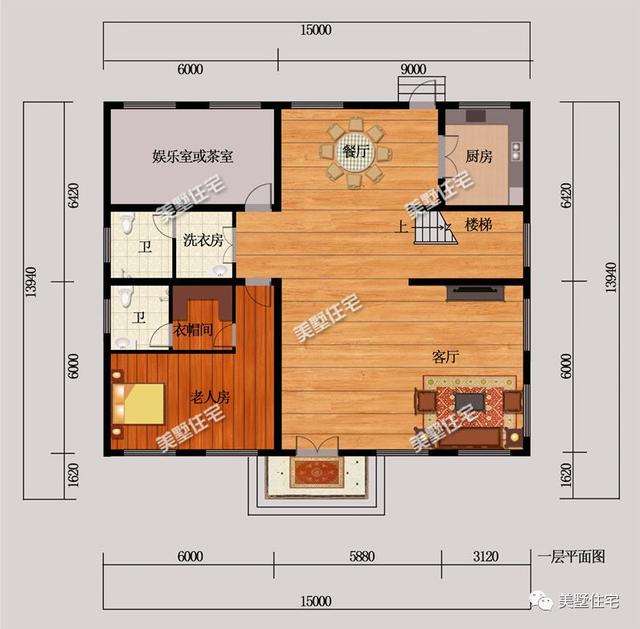 外觀精致的二層別墅設(shè)計(jì)圖，大客廳+陽(yáng)光房，盡享陽(yáng)光鄉(xiāng)村生活