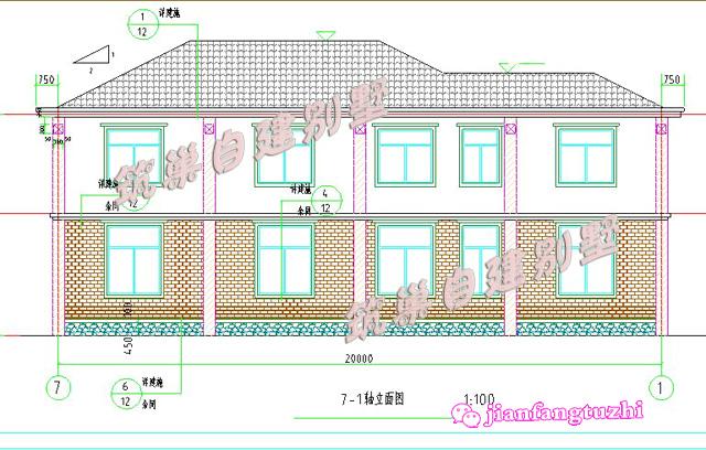 20x10米二層農(nóng)村自建房別墅設(shè)計(jì)效果圖平面圖，建了這樣的房子，保證人人夸
