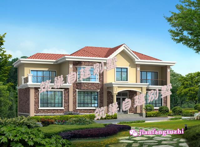 20x10米二層農(nóng)村自建房別墅設(shè)計(jì)效果圖平面圖，建了這樣的房子，保證人人夸