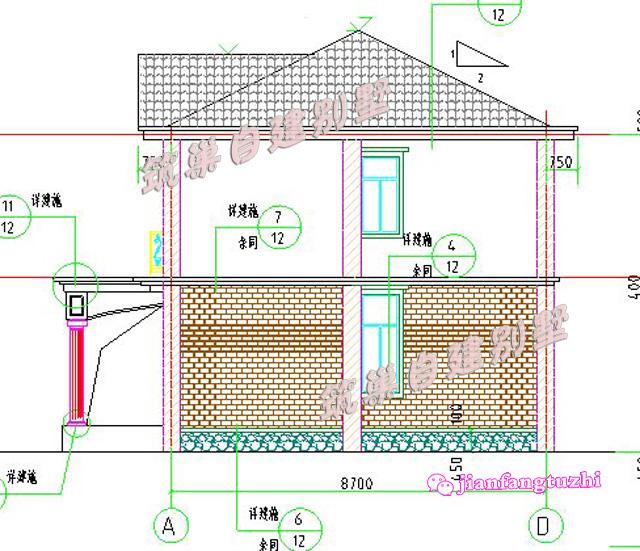20x10米二層農(nóng)村自建房別墅設(shè)計(jì)效果圖平面圖，建了這樣的房子，保證人人夸
