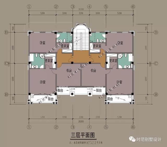 帶地下車庫(kù)，茶室和書房的三層歐式別墅設(shè)計(jì)圖，9室4廳，適合農(nóng)村自建！
