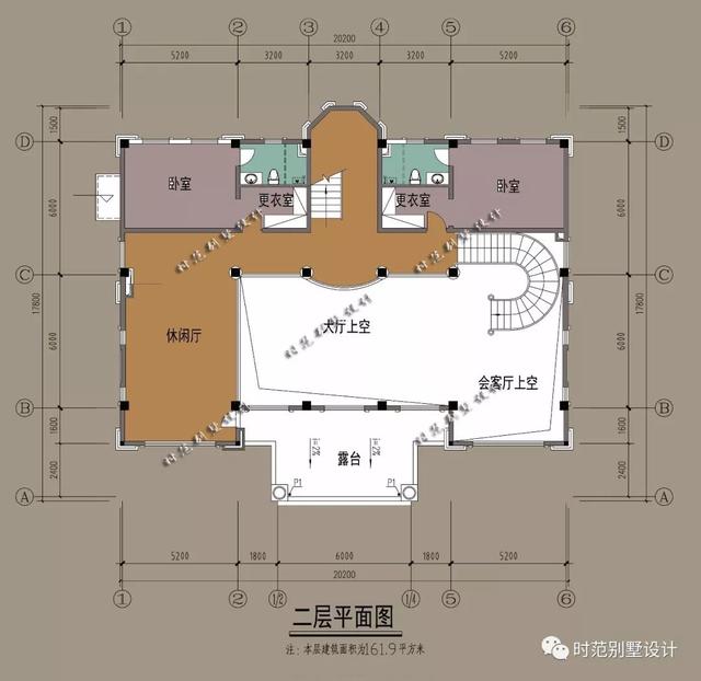 帶地下車庫(kù)，茶室和書房的三層歐式別墅設(shè)計(jì)圖，9室4廳，適合農(nóng)村自建！