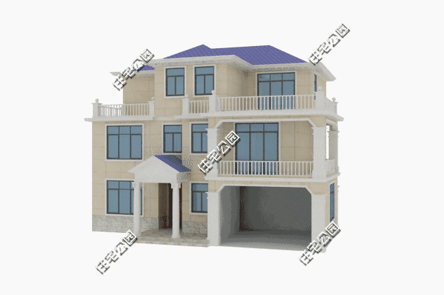 占地14×13農(nóng)村自建房設(shè)計圖，3層40萬帶露臺和車庫，老百姓都喜歡建