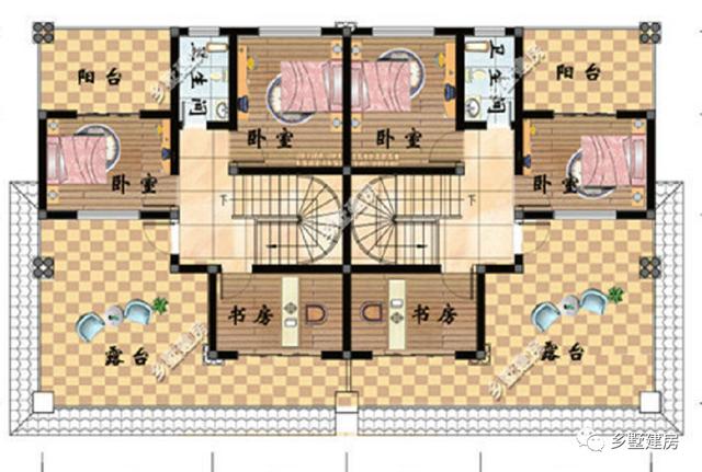 一套圖紙建兩棟別墅，在農(nóng)村自建房就需要這樣的設(shè)計圖紙，既方便又省錢