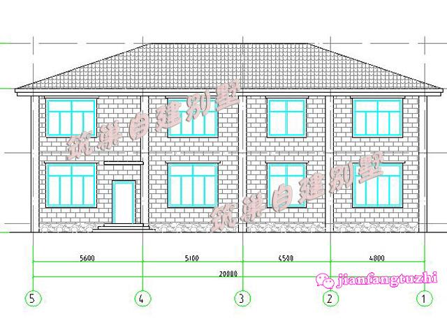 2層農(nóng)村自建房設(shè)計(jì)圖帶車庫(kù)別墅效果圖，面寬20米前后門設(shè)計(jì)，整體盡顯素雅高檔