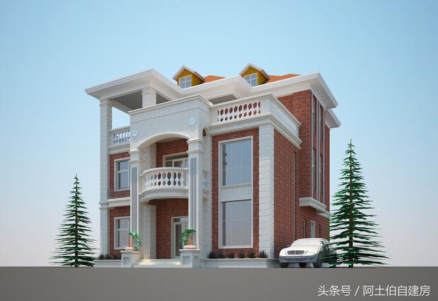 三層歐式自建房設(shè)計(jì)圖紙，適用性強(qiáng)，放哪都可以建，符合農(nóng)村風(fēng)俗，關(guān)鍵主體結(jié)構(gòu)造價(jià)才20萬，驚喜吧！