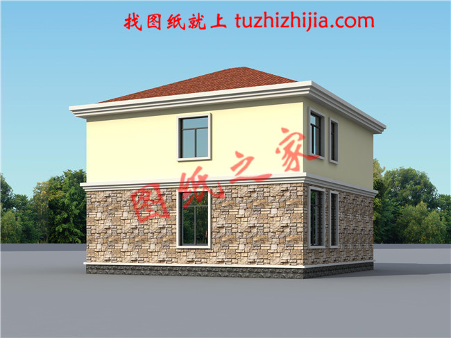 實(shí)用型農(nóng)村120平米二層樓房設(shè)計(jì)圖，小巧美觀實(shí)用