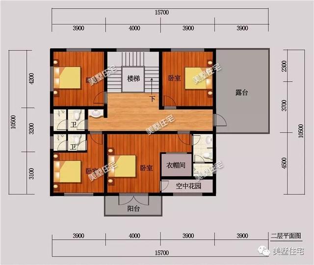 3套平屋頂實(shí)用小別墅設(shè)計(jì)圖，造價(jià)26萬左右，建好了全村人都羨慕