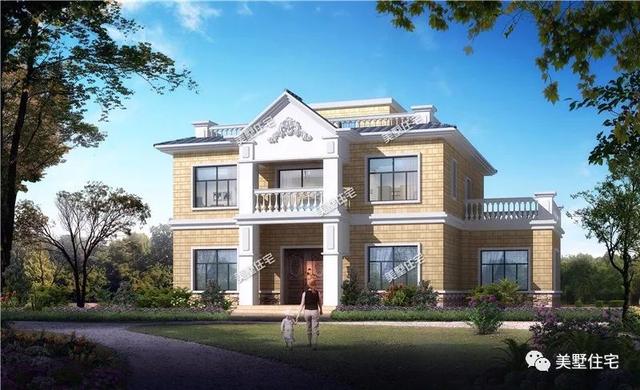 3套平屋頂實(shí)用小別墅設(shè)計(jì)圖，造價(jià)26萬左右，建好了全村人都羨慕