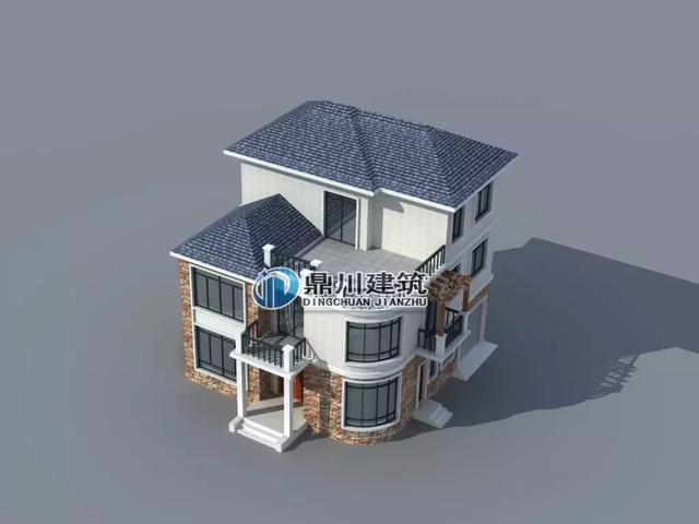 一套別墅，兩種布局設(shè)計(jì)，三層簡(jiǎn)歐風(fēng)格的別墅設(shè)計(jì)圖，造價(jià)只要28萬，建好驚艷鄰里鄉(xiāng)親