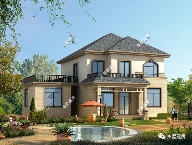 2款帶獨(dú)立廚房、露臺(tái)的農(nóng)村二層別墅設(shè)計(jì)圖，20多萬就能建 經(jīng)濟(jì)實(shí)惠還好看