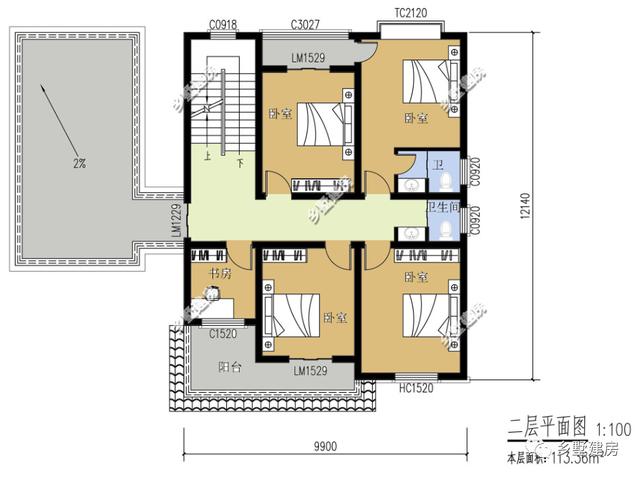 2款帶獨(dú)立廚房、露臺(tái)的農(nóng)村二層別墅設(shè)計(jì)圖，20多萬就能建 經(jīng)濟(jì)實(shí)惠還好看