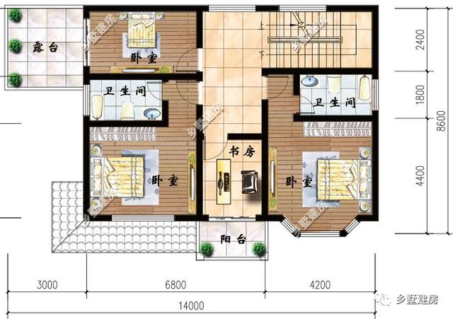 2款帶獨(dú)立廚房、露臺(tái)的農(nóng)村二層別墅設(shè)計(jì)圖，20多萬就能建 經(jīng)濟(jì)實(shí)惠還好看