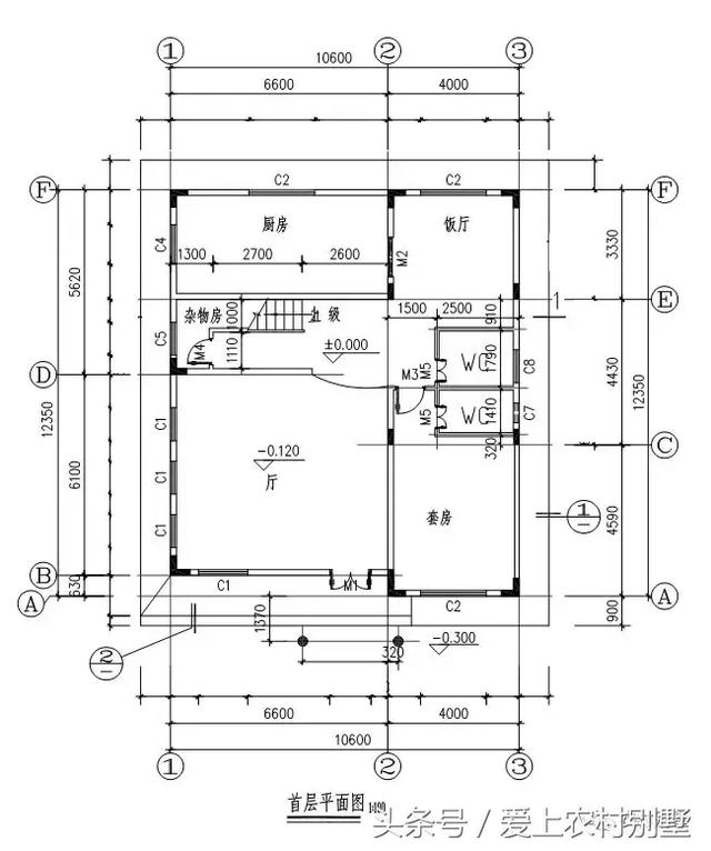 10x12米三層農(nóng)村自建房設(shè)計圖，挑空客廳，主體造價35萬，簡直不要太經(jīng)濟(jì)適用
