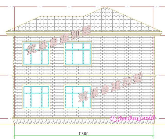 20萬(wàn)100㎡12x9米二層典型現(xiàn)代農(nóng)村別墅設(shè)計(jì)圖，主體磚混結(jié)構(gòu)