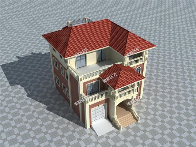 3款三層自建房別墅設(shè)計圖，歐式外觀內(nèi)在實用，設(shè)計華麗，戶型合理