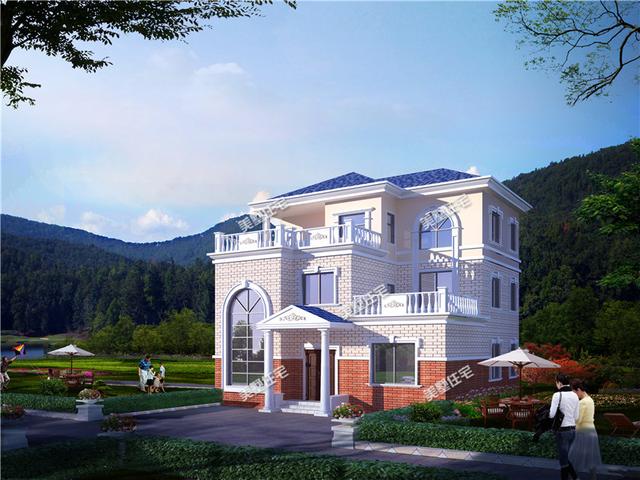 3款三層自建房別墅設(shè)計圖，歐式外觀內(nèi)在實用，設(shè)計華麗，戶型合理