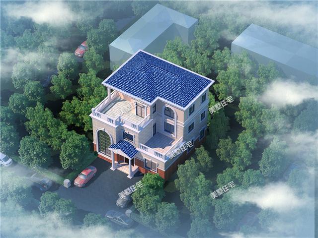 3款三層自建房別墅設(shè)計圖，歐式外觀內(nèi)在實用，設(shè)計華麗，戶型合理