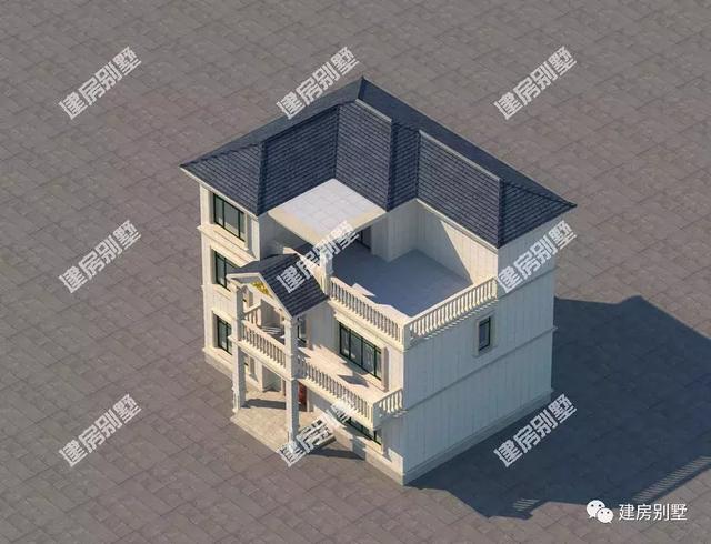 兩款簡約實用的三層別墅設計圖，不僅外觀簡約，而且布局實用