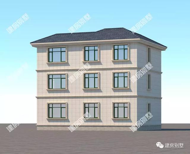 兩款簡約實用的三層別墅設計圖，不僅外觀簡約，而且布局實用