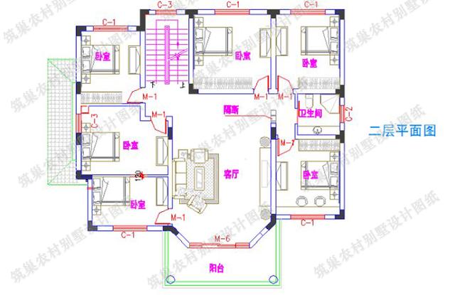 2款25萬以內(nèi)漂亮的二層農(nóng)村自建房全套CAD施工效果圖設(shè)計圖，建房子，住的舒服最重要