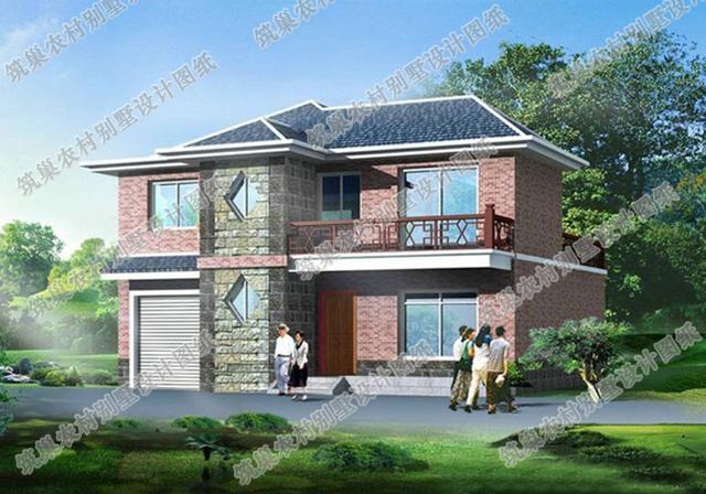 2款25萬以內(nèi)漂亮的二層農(nóng)村自建房全套CAD施工效果圖設(shè)計圖，建房子，住的舒服最重要