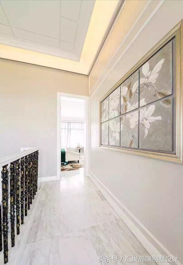 這樣小清新的別墅裝修，奢華大氣不浮夸，這種簡約歐式風你喜歡嗎？