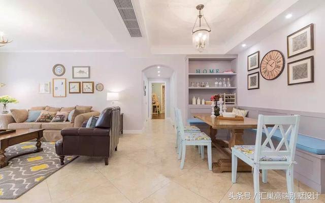 這樣小清新的別墅裝修，奢華大氣不浮夸，這種簡約歐式風你喜歡嗎？