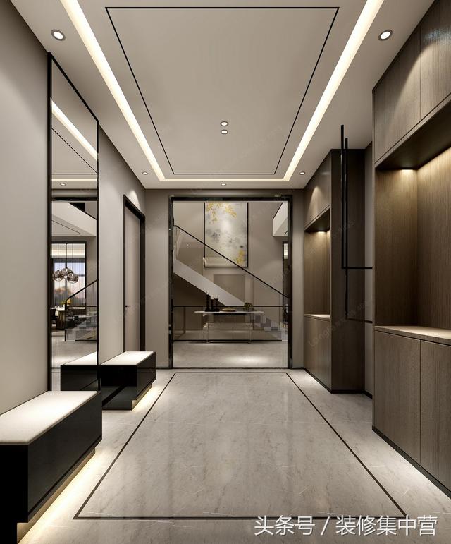 650㎡時尚混搭別墅裝修案例，多元化設(shè)計元素相結(jié)合，服裝可以混搭，房子也可以