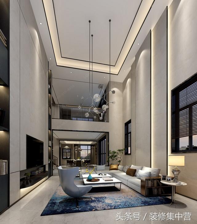 650㎡時尚混搭別墅裝修案例，多元化設(shè)計元素相結(jié)合，服裝可以混搭，房子也可以