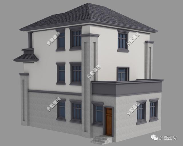 農村中式別墅設計圖，帶佛堂、茶室、花院，9X12米，造價只要38萬！