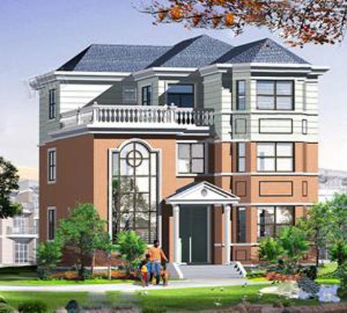 2款12×12米三層農(nóng)村私家別墅，造價(jià)30萬(wàn)，帶挑空客廳+健身室+落地窗，采用多窗設(shè)計(jì)，采光透氣。