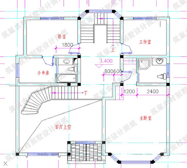 2款12×12米三層農(nóng)村私家別墅，造價(jià)30萬(wàn)，帶挑空客廳+健身室+落地窗，采用多窗設(shè)計(jì)，采光透氣。