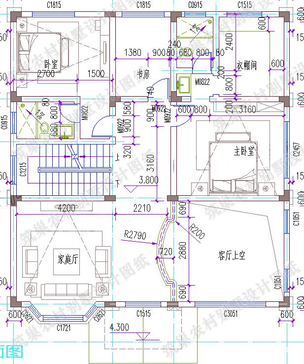 3廳6臥12×12三層別墅設(shè)計(jì)圖，造價40萬，帶有露臺花園、落地窗、娛樂室，一套戶型2種配色！