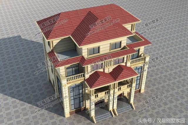 雙拼四層別墅自建房，14.2X11.8米，戶型方正，氣派落地窗，蓋好了后誰看誰眼紅！