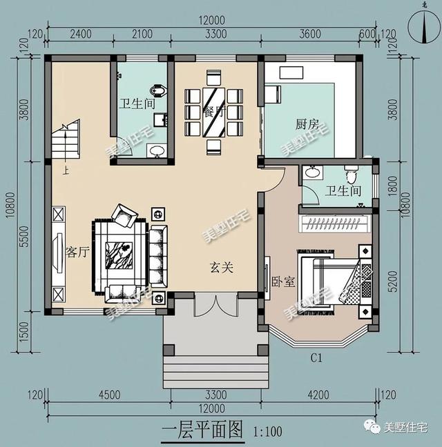 6棟等面寬的農(nóng)村別墅設(shè)計(jì)圖，好看又實(shí)用，兩層三層都有，村里人看了都喜歡