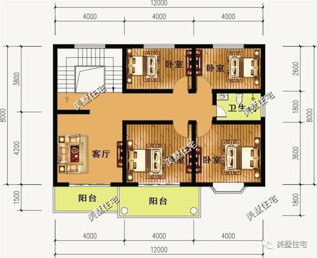 6棟等面寬的農(nóng)村別墅設(shè)計(jì)圖，好看又實(shí)用，兩層三層都有，村里人看了都喜歡