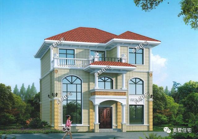 6棟等面寬的農(nóng)村別墅設(shè)計(jì)圖，好看又實(shí)用，兩層三層都有，村里人看了都喜歡