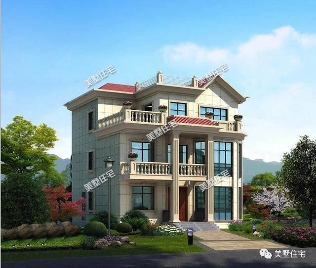 6棟等面寬的農(nóng)村別墅設(shè)計(jì)圖，好看又實(shí)用，兩層三層都有，村里人看了都喜歡