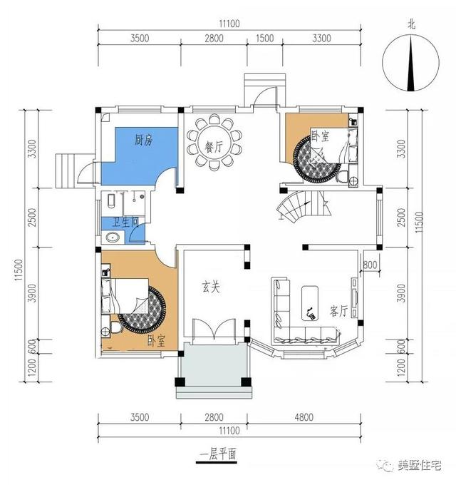 6棟等面寬的農(nóng)村別墅設(shè)計(jì)圖，好看又實(shí)用，兩層三層都有，村里人看了都喜歡
