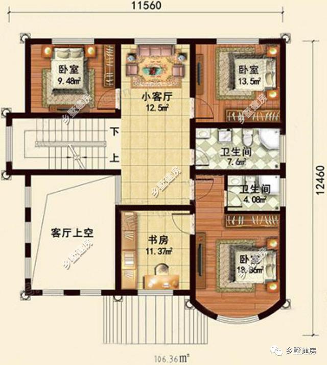 2款農(nóng)村三層別墅設(shè)計(jì)圖，豪華大氣，不到30萬卻建出了豪宅的效果！你會(huì)選哪款？