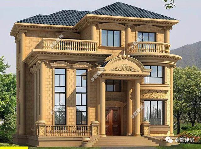 2款農(nóng)村三層別墅設(shè)計(jì)圖，豪華大氣，不到30萬卻建出了豪宅的效果！你會(huì)選哪款？