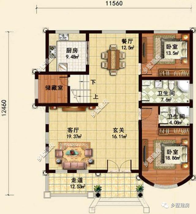 2款農(nóng)村三層別墅設(shè)計(jì)圖，豪華大氣，不到30萬卻建出了豪宅的效果！你會(huì)選哪款？