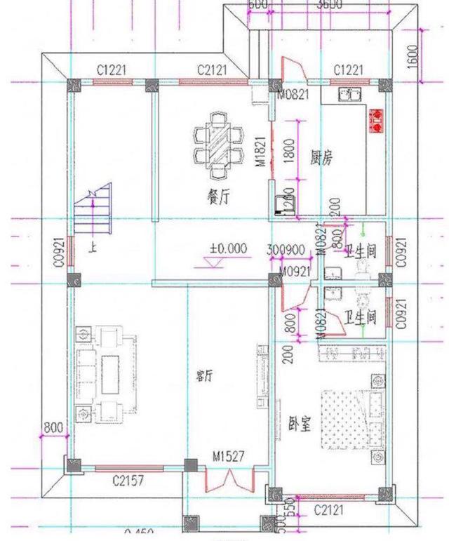 三層農(nóng)村自建房，9.8*12.8，6間臥室，簡(jiǎn)單實(shí)用。