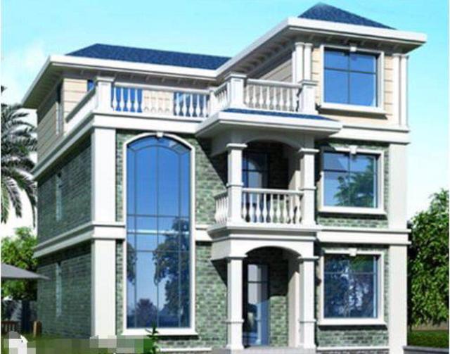 三層農(nóng)村自建房，9.8*12.8，6間臥室，簡(jiǎn)單實(shí)用。