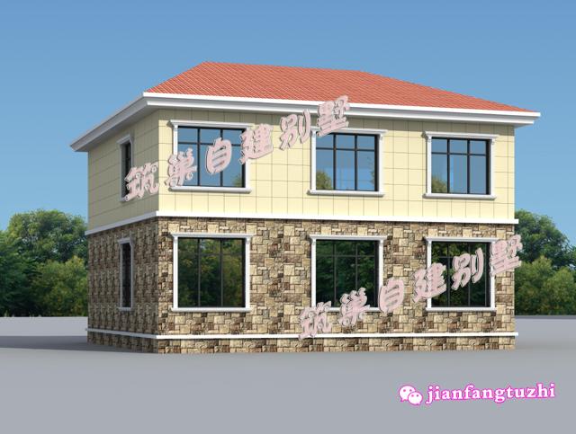 2款簡約二層農(nóng)村自建別墅設計圖，造價20萬以內(nèi)，經(jīng)濟實用。