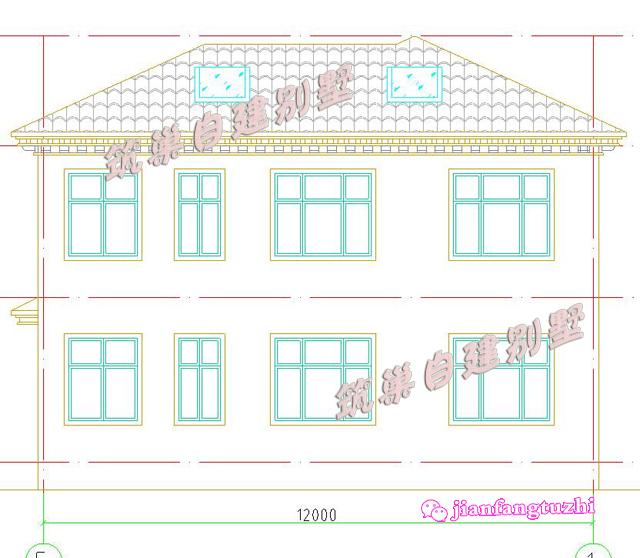 120平米12x10米二層農(nóng)村自建房，經(jīng)濟(jì)實(shí)用，設(shè)計(jì)新穎美觀，造價(jià)20萬(wàn)左右