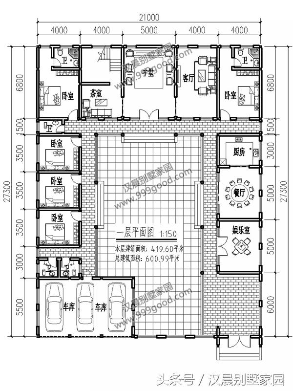 2棟新中式別墅設(shè)計(jì)圖，傳統(tǒng)形式結(jié)合現(xiàn)代建筑元素建成的三合院，當(dāng)下農(nóng)村蓋房的新選擇！