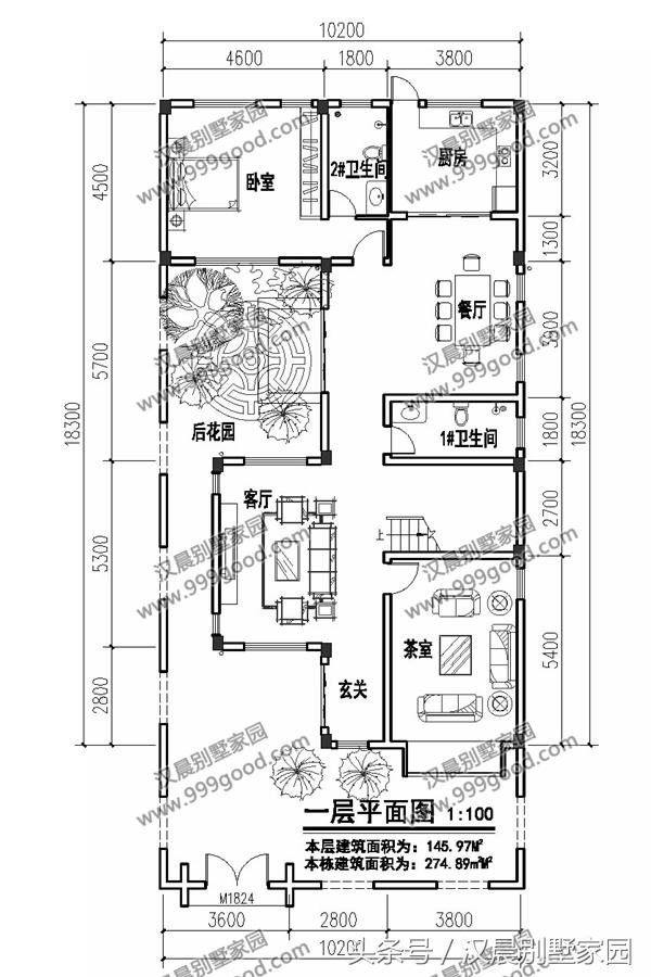 2棟新中式別墅設(shè)計(jì)圖，傳統(tǒng)形式結(jié)合現(xiàn)代建筑元素建成的三合院，當(dāng)下農(nóng)村蓋房的新選擇！
